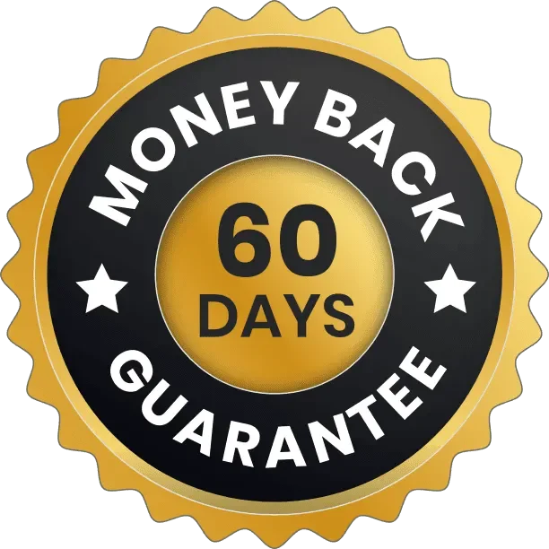 Visium Pro 60-day money back guarantee badge